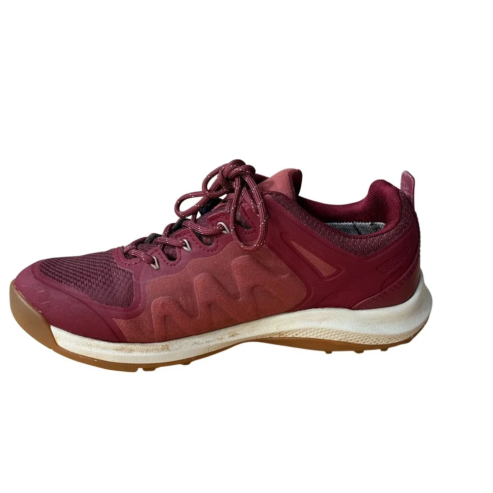 KEEN Women's Size 9 Explore Waterproof Sneakers 1021664 Tawny Port Red - Picture 6 of 10
